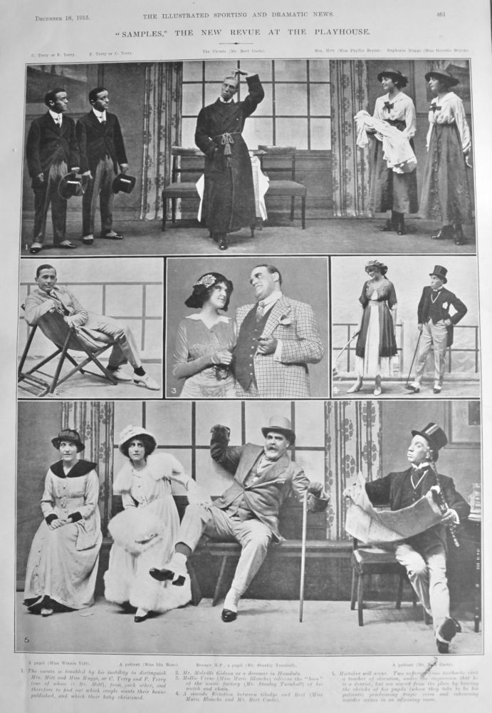 "Samples'" the New Revue at the Playhouse.  1915.