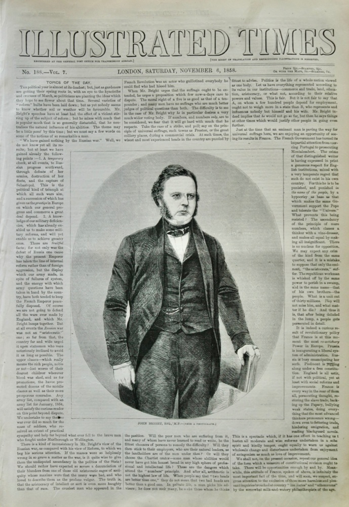 Illustrated Times, November 6, 1858