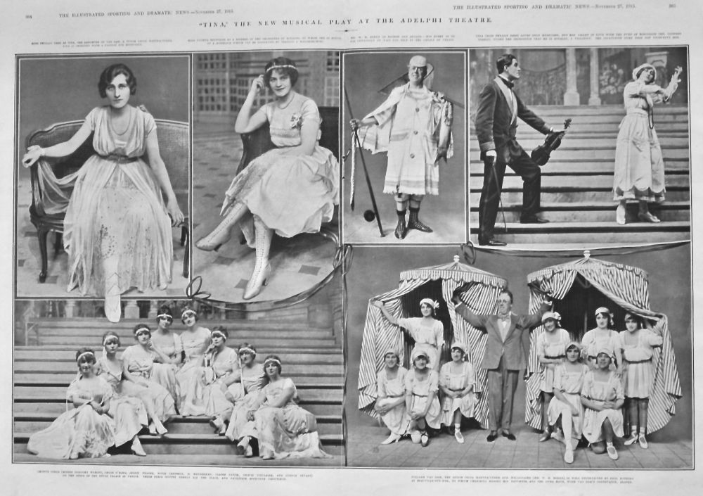 "Tina," The New Musical Play at the Adelphi Theatre.  1915.