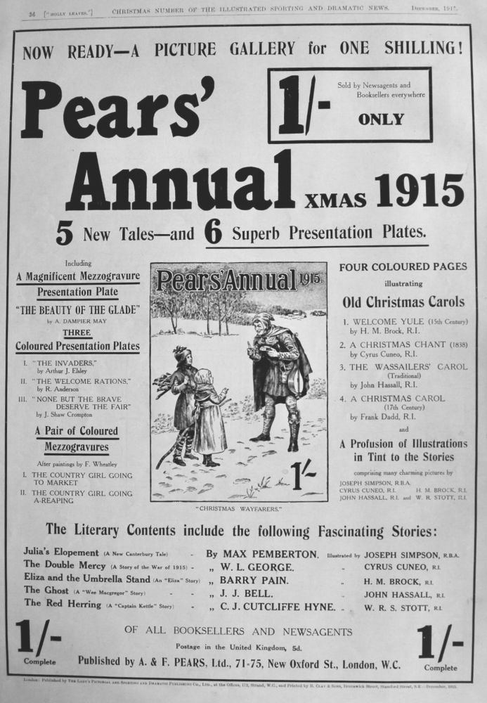Pears' Annual Xmas, 1915.  