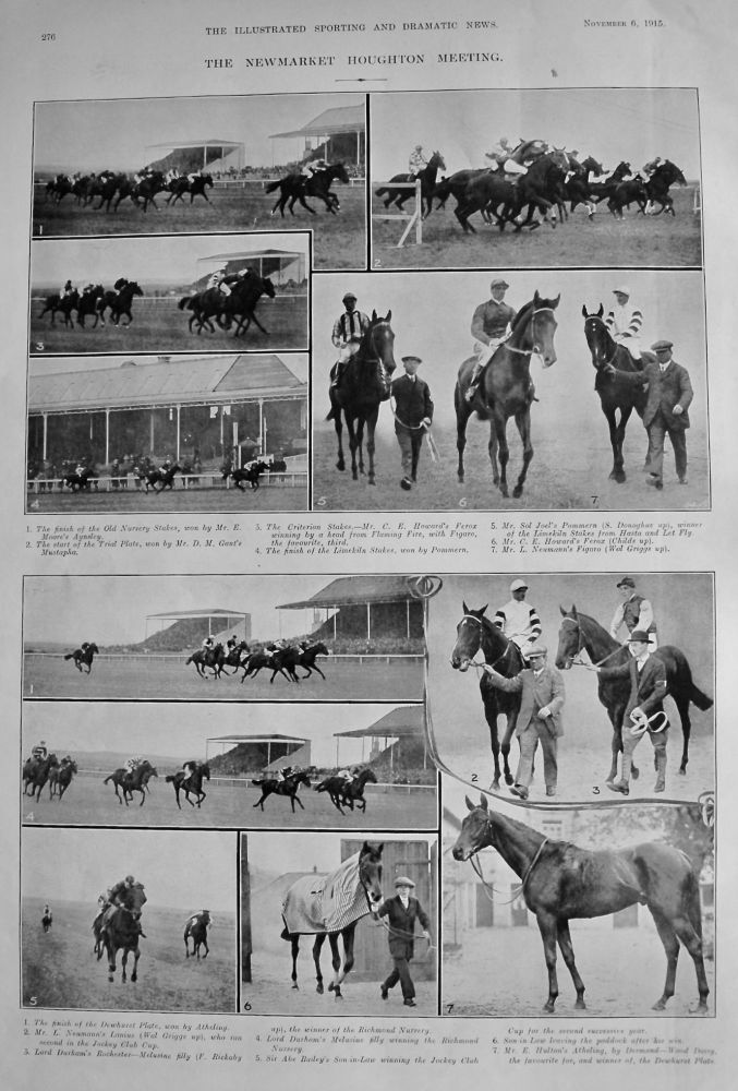 The Newmarket Houghton Meeting.  1915.