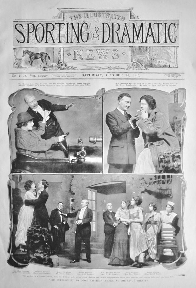 "Iris Intervenes," by John Hastings Turner, at the Savoy Theatre.  1915.