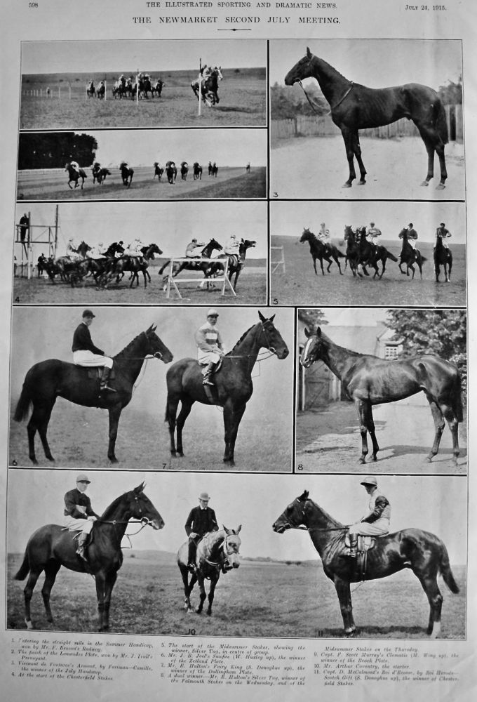 The Newmarket Second July Meeting.  1915.