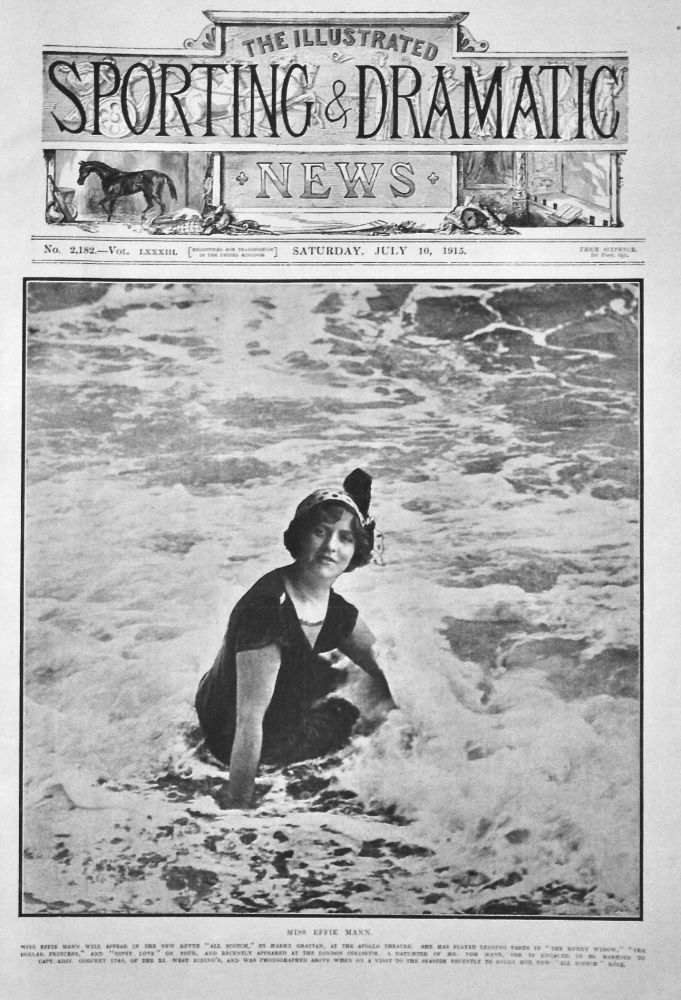 Miss Effie Mann. (Actress)  1915.