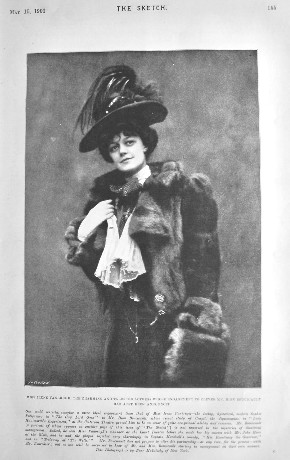 Miss Irene Vanbrugh, the Charming and Talented Actress whose Engagement to 