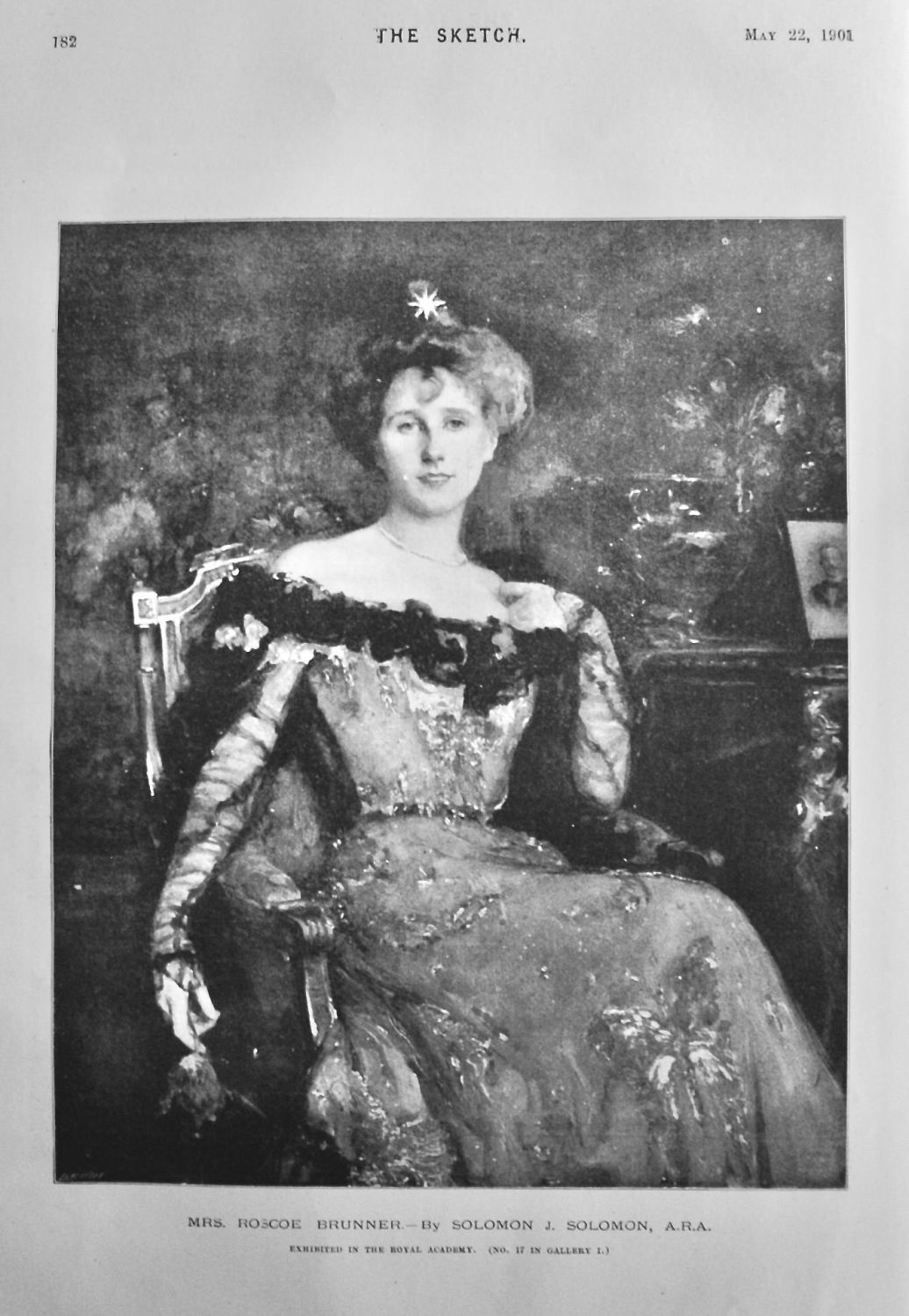 Miss Roscoe Brunner,-   By Solomon J. Solomon.  1901.