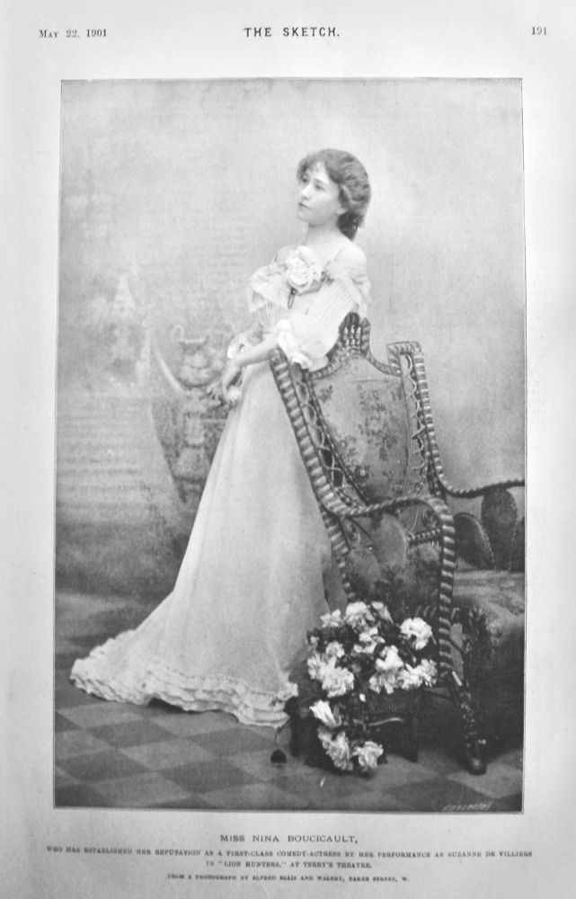 Miss Nina Boucicault,  (Actress)  1901.