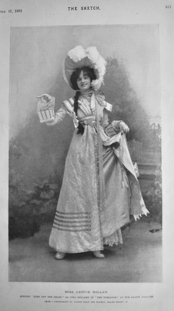 Miss Gertie Millar. 1901.