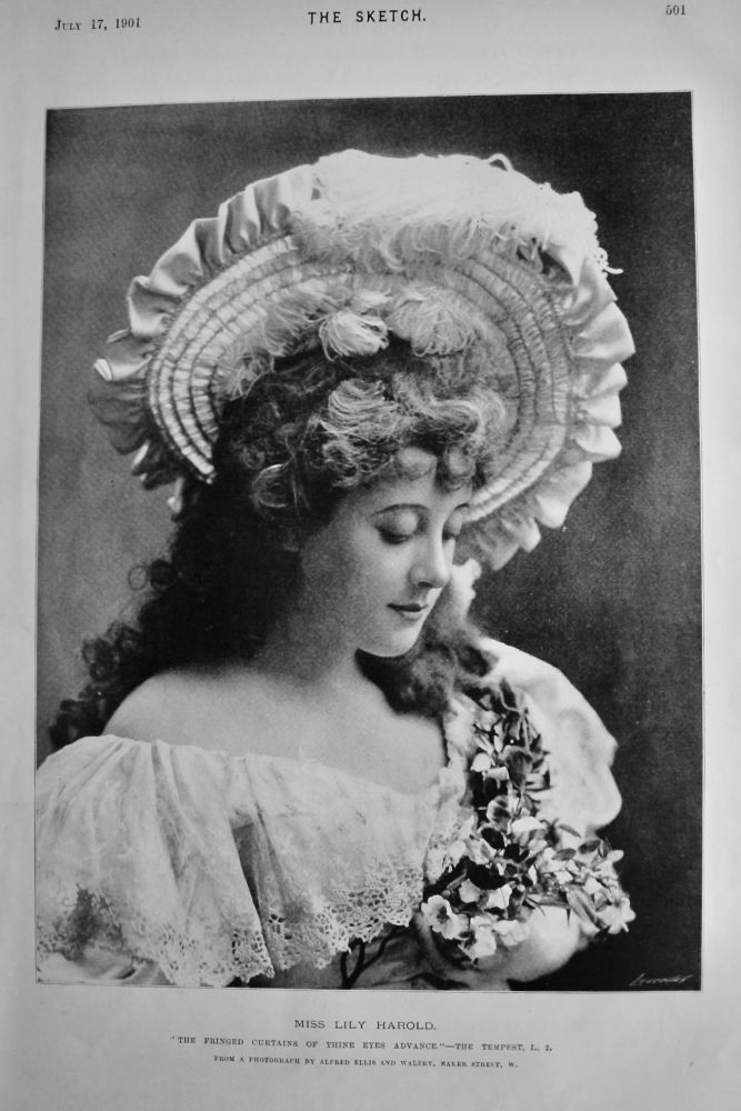 Miss Lily Harold.  (Singer).  1901.