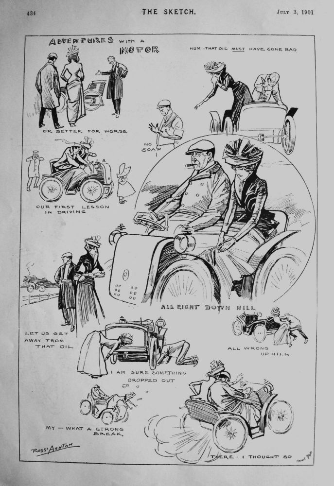 Adventures with a Motor. 1901.