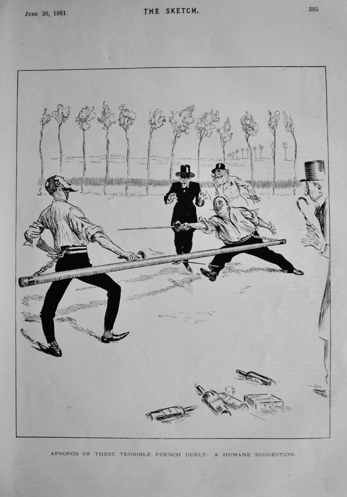 Apropos of these terrible  : French Duels :  A Human Suggestion.  1901.