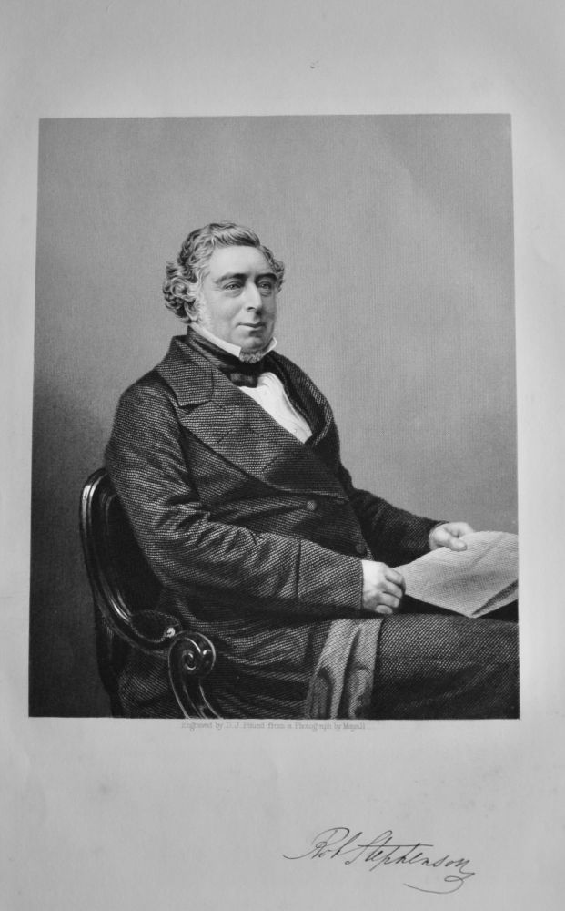 The Late Robert Stephenson.  1860.