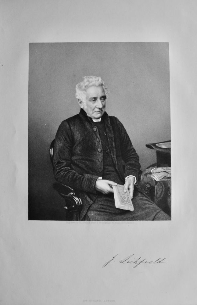 The Right Rev. The Lord Bishop of Lichfield.  1860.
