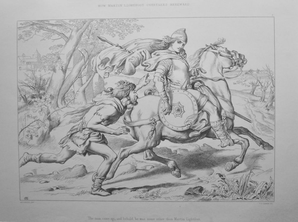 How Martin Lightfoot Overtakes Hereward.  1870.
