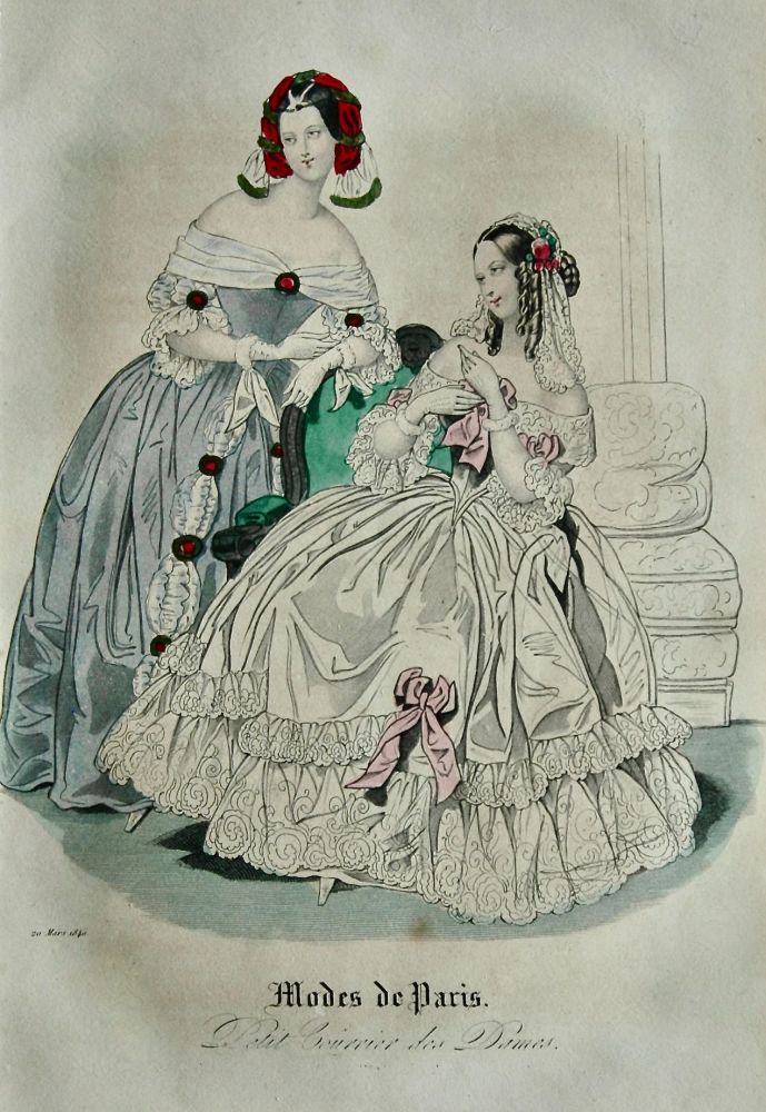 Modes de Paris. 1840.