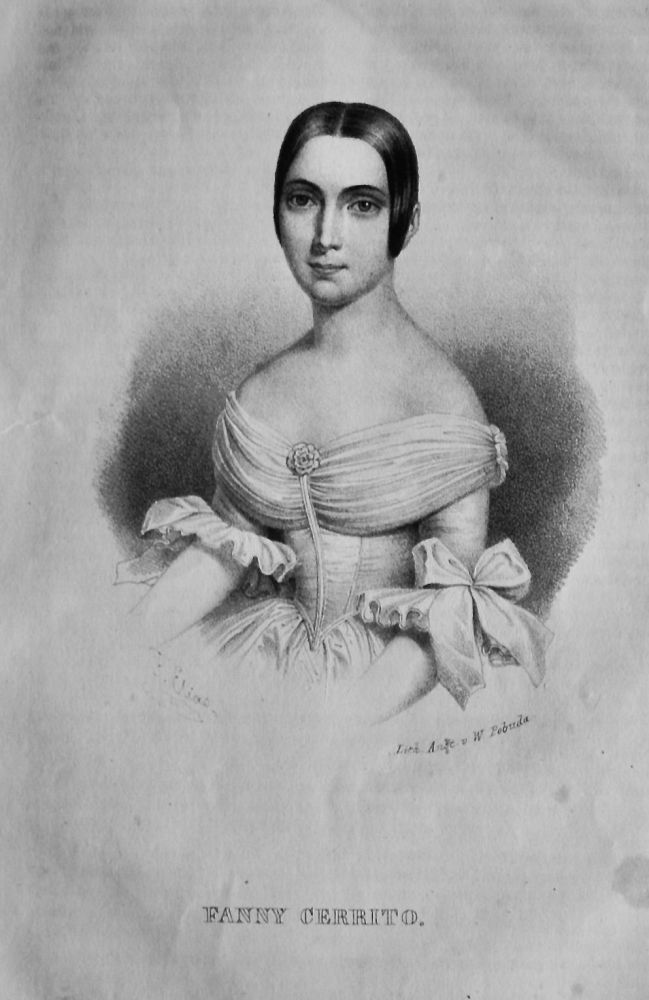 Fanny Cerrito. (Portrait)  1840.