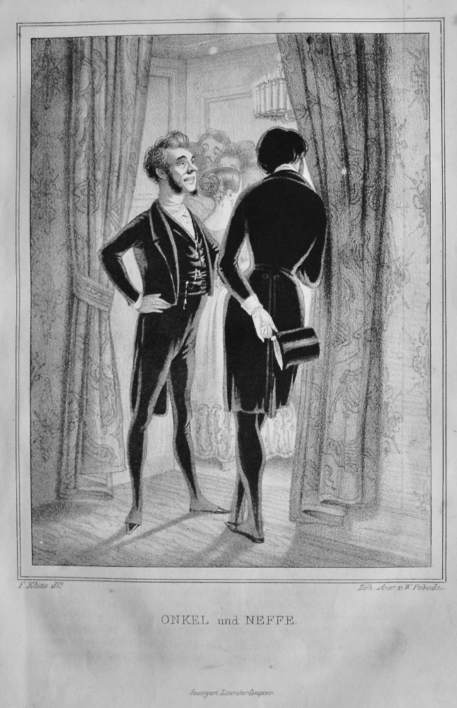 ONKEL und NEFFE. 1840.