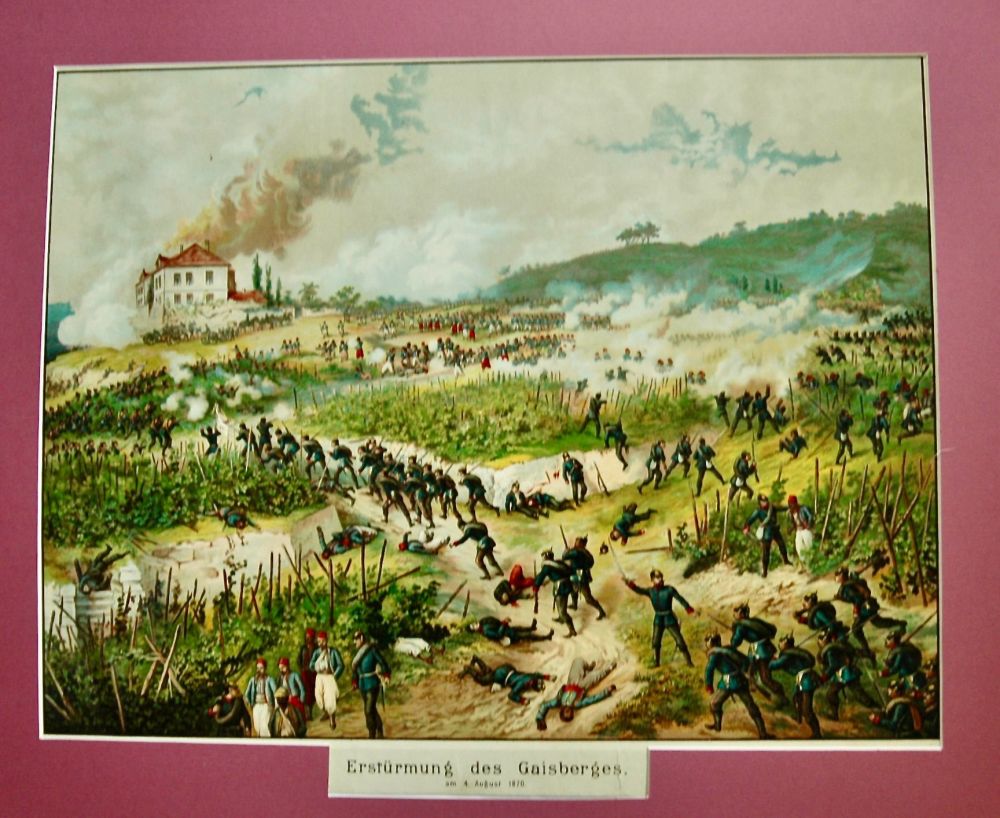 Ersturmung des Guisberges am. 4th August 1870.