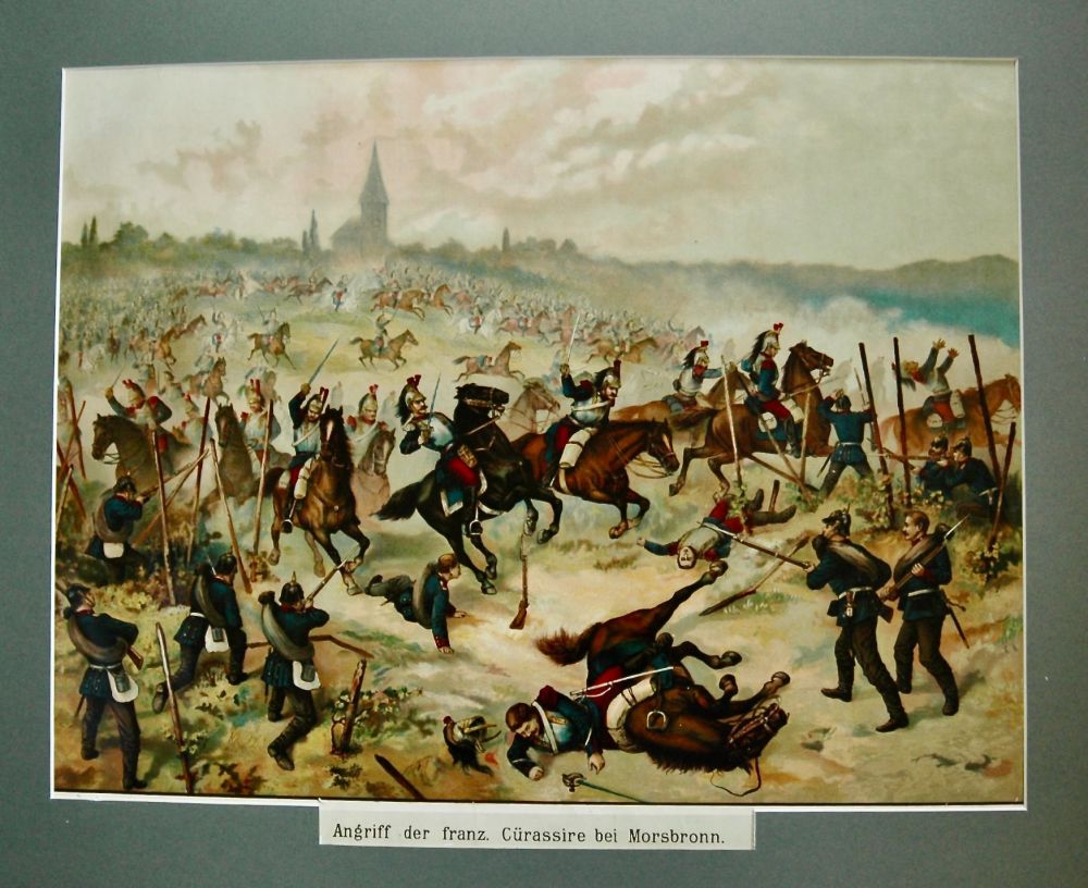 Angriff der Franz Curassire bei Morsbronn. 1895.
