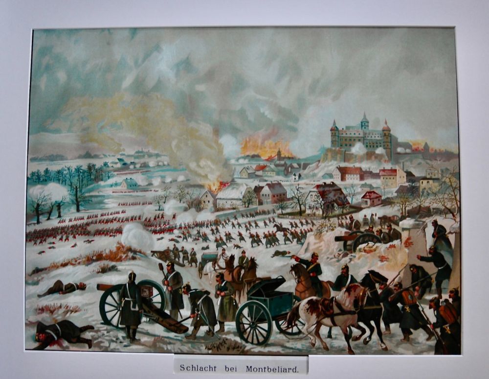 Schlacht bei Montbeliard am 15th December 1870. 