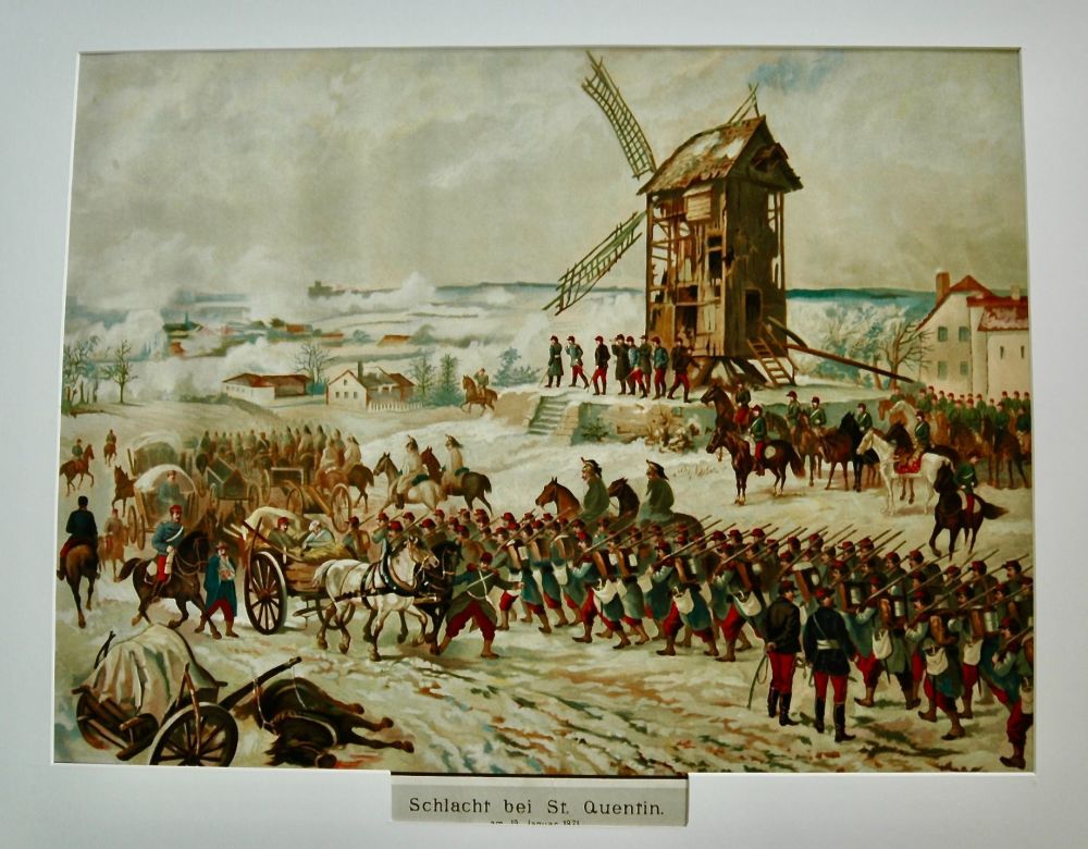 Schlacht bei St. Quentin am 19th. January 1871.