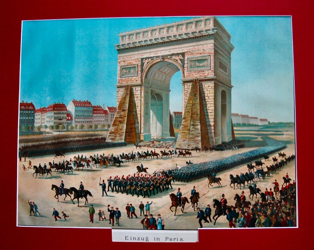Einzug in Paris - am 1st March 1871.