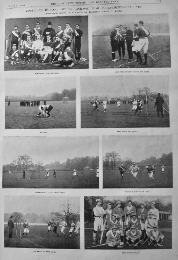 South of England Senior Lacrosse Flag Tournament- Final Tie.  1900.