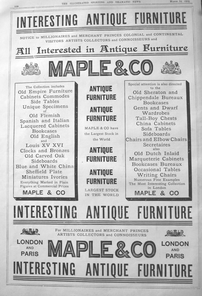 Maple & Co.  1900.