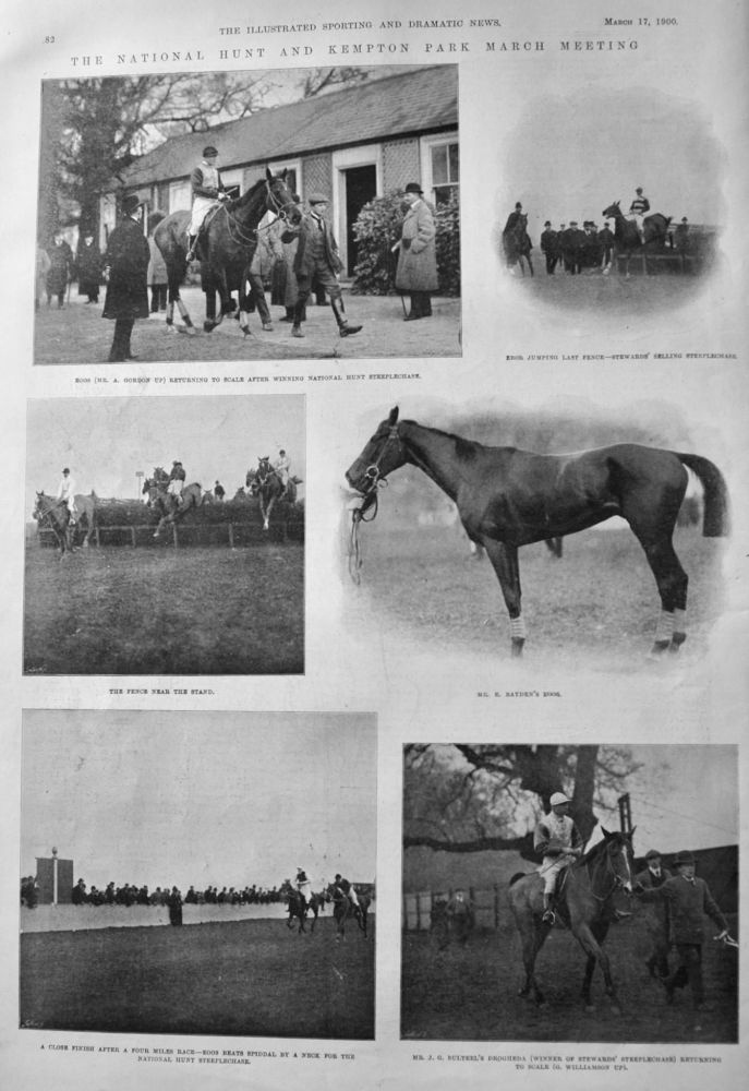 The National Hunt and Kempton Park March Meeting.  1900.