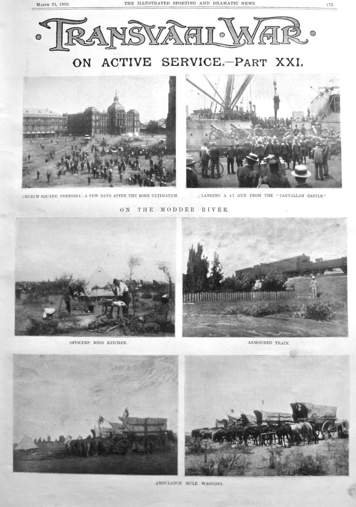 "Transvaal War"  on Active Service.- Part XXI.  1900.