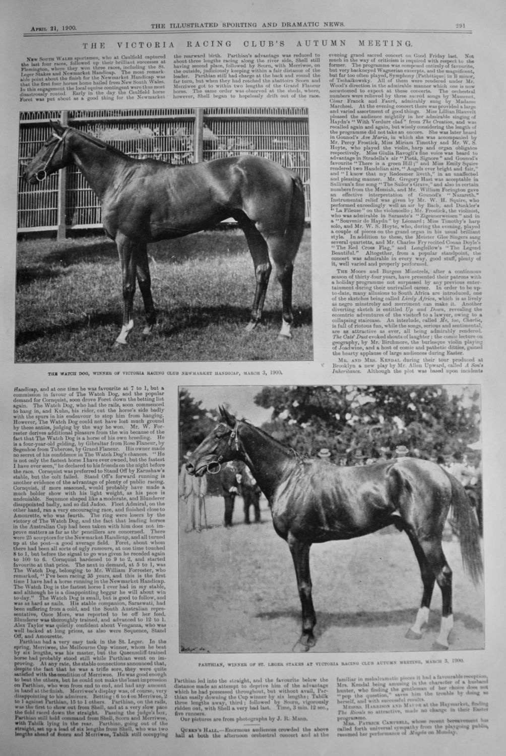 The Victoria Racing Club's Autumn Meeting. 1900.