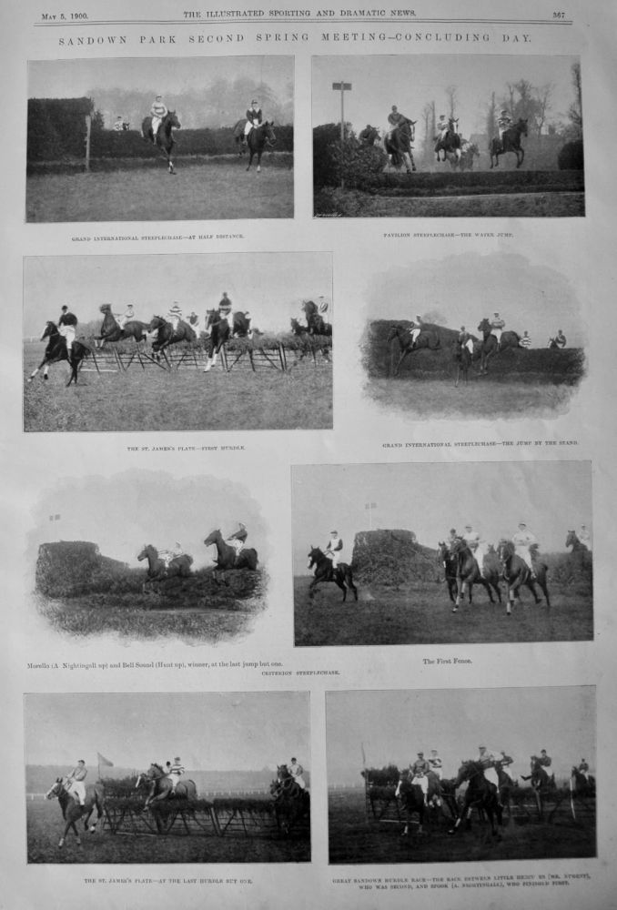 Sandown Park Second Spring Meeting- Concluding Day.  1900.