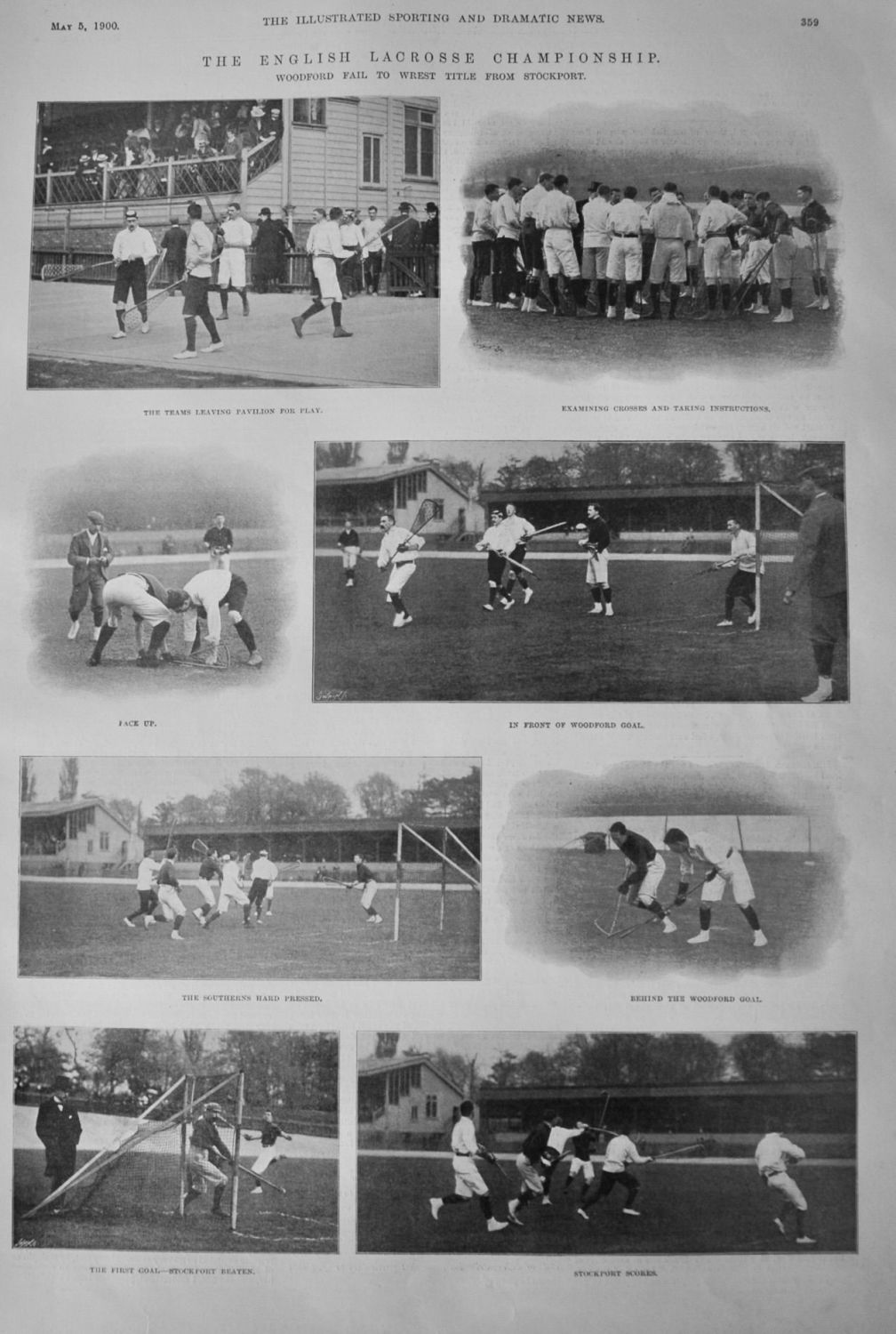 The English Lacrosse Championship. 1900.