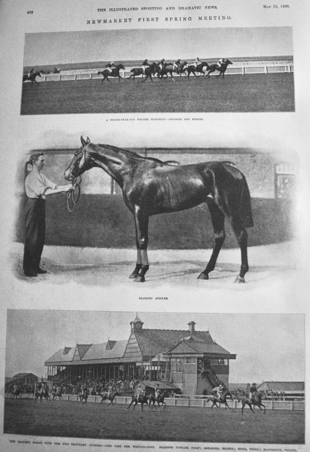 Newmarket First Spring Meeting.  1900.