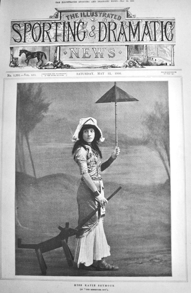 Miss Katie Seymour (In "The Messenger Boy").  1900.