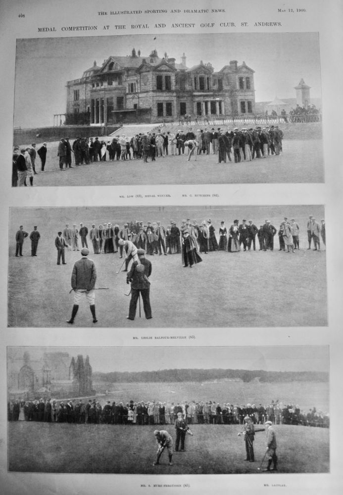 Medal Competition at the Royal and Ancient Golf Club, St. Andrews. 1900.