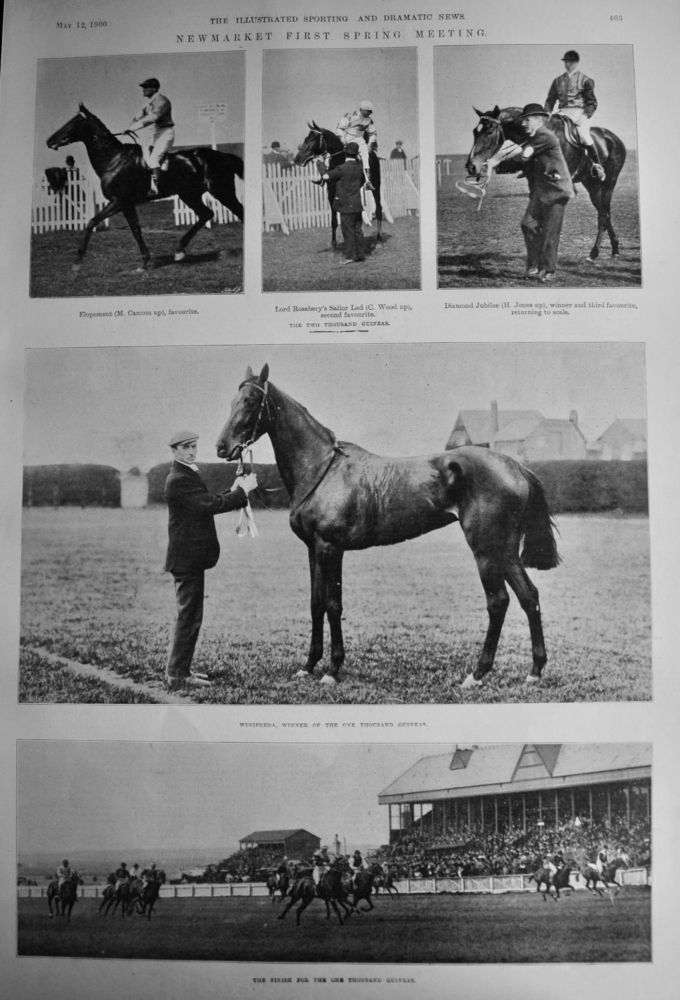 Newmarket First Spring Meeting.  1900.
