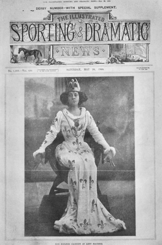Miss Eleanor Calhoun as Lady Macbeth.  1900.