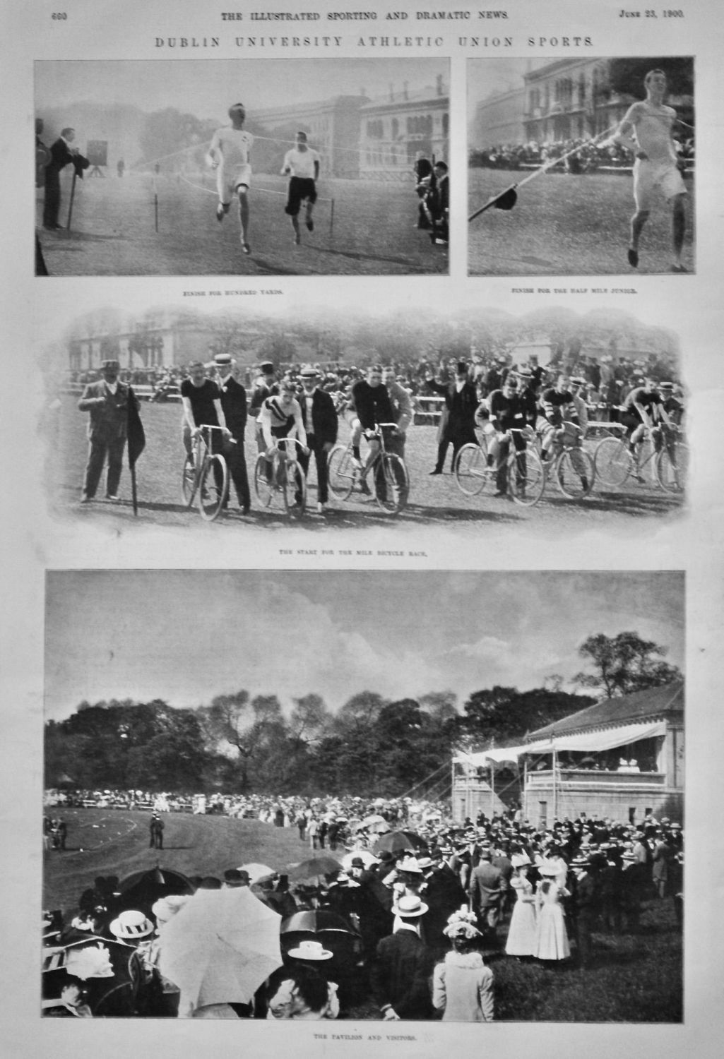 Dublin University Athletic Union Sports.  1900.