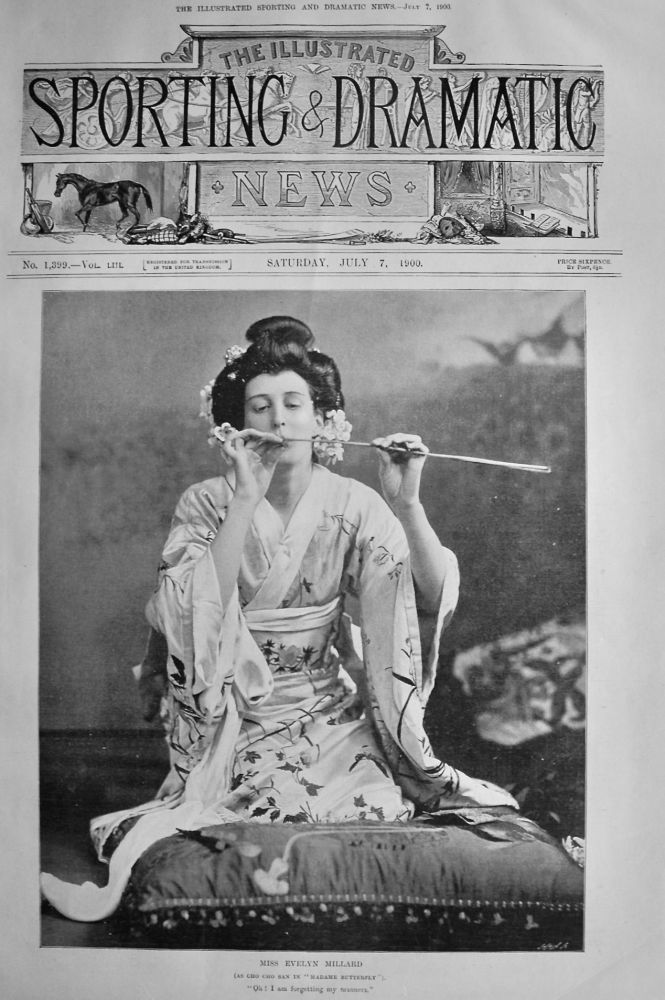 Miss Evelyn Millard.  1900.