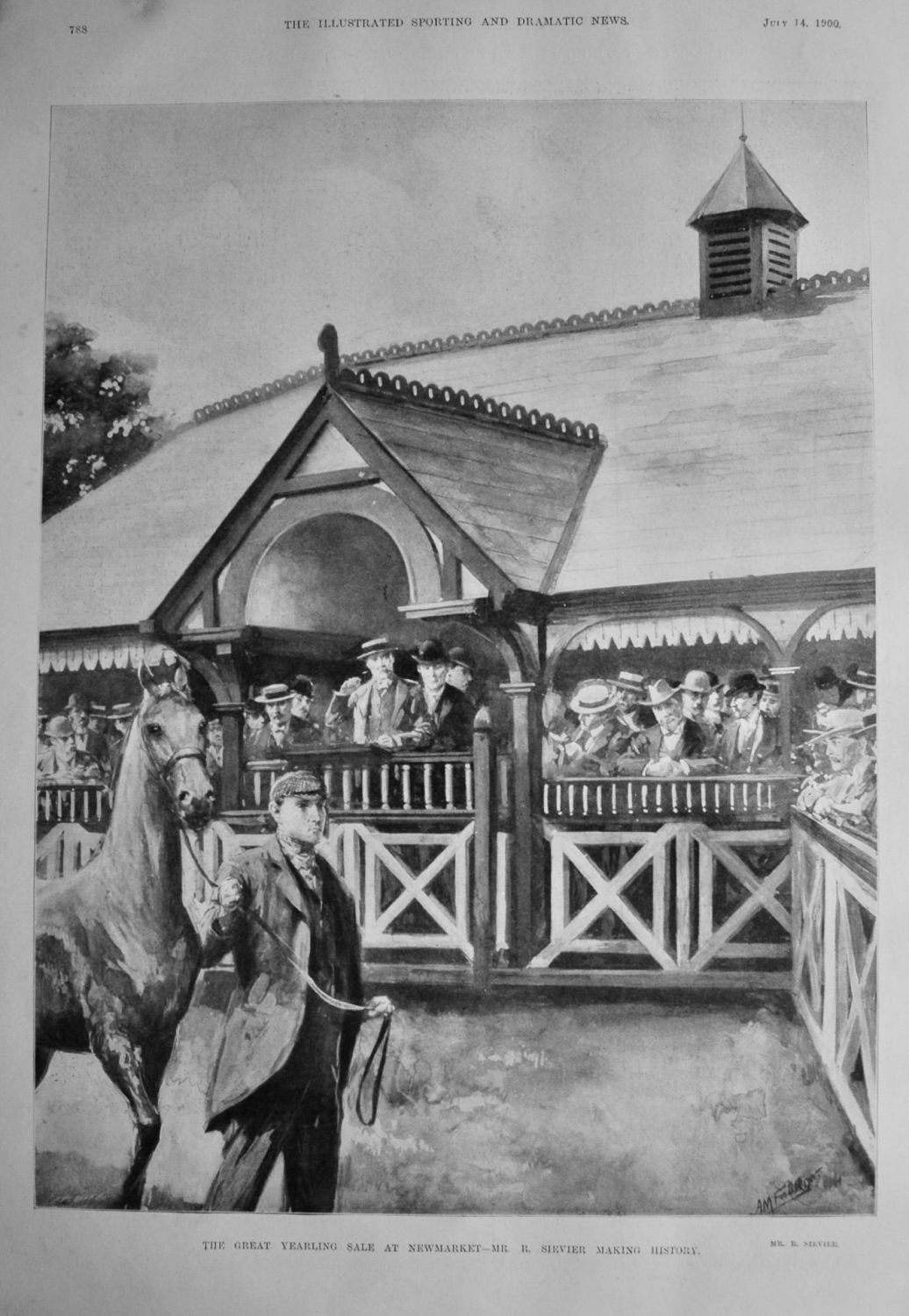 The Great Yearling Sale at Newmarket- Mr. R. Sievier making History.