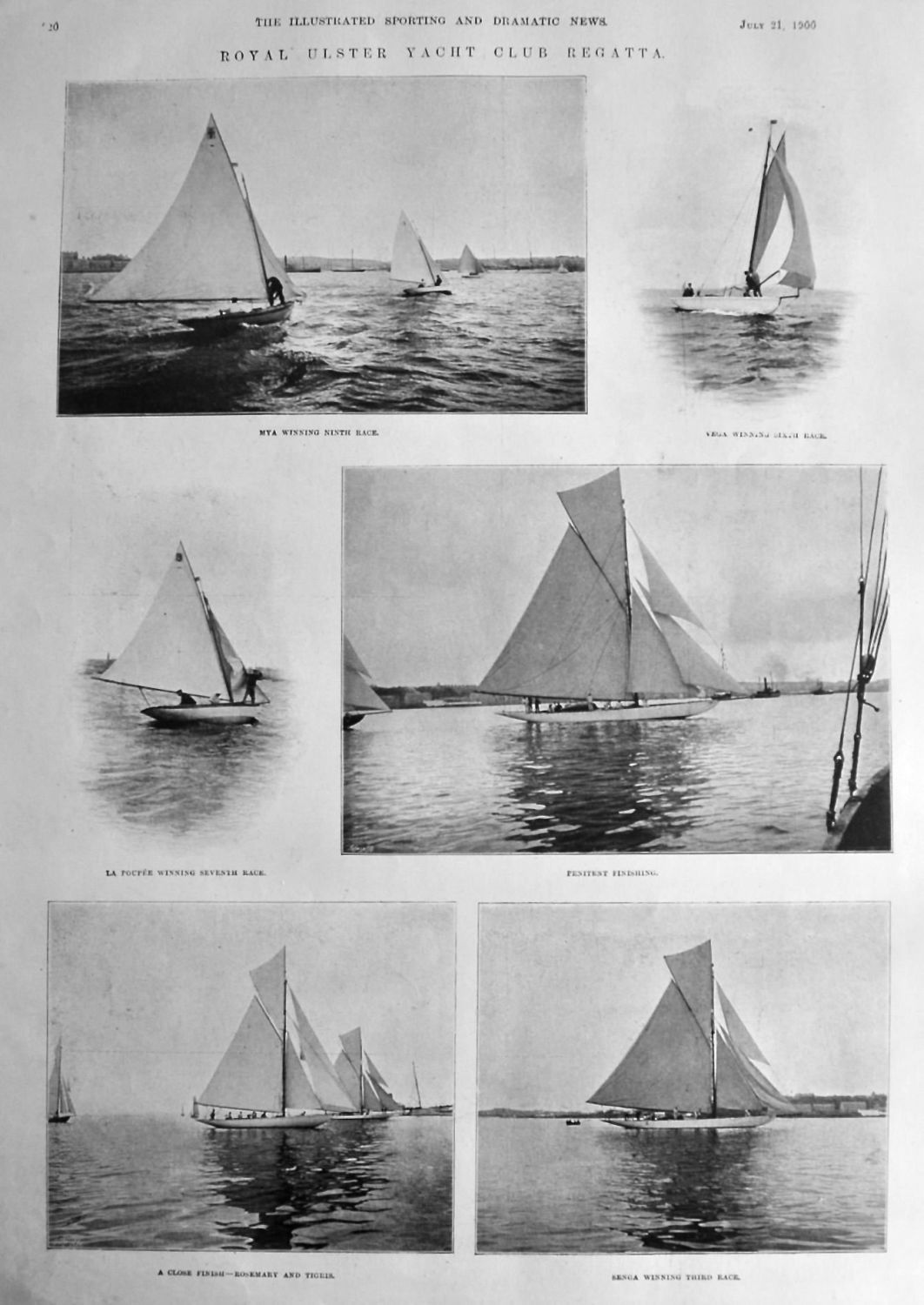 Royal Ulster Yacht Club Regatta.  1900.