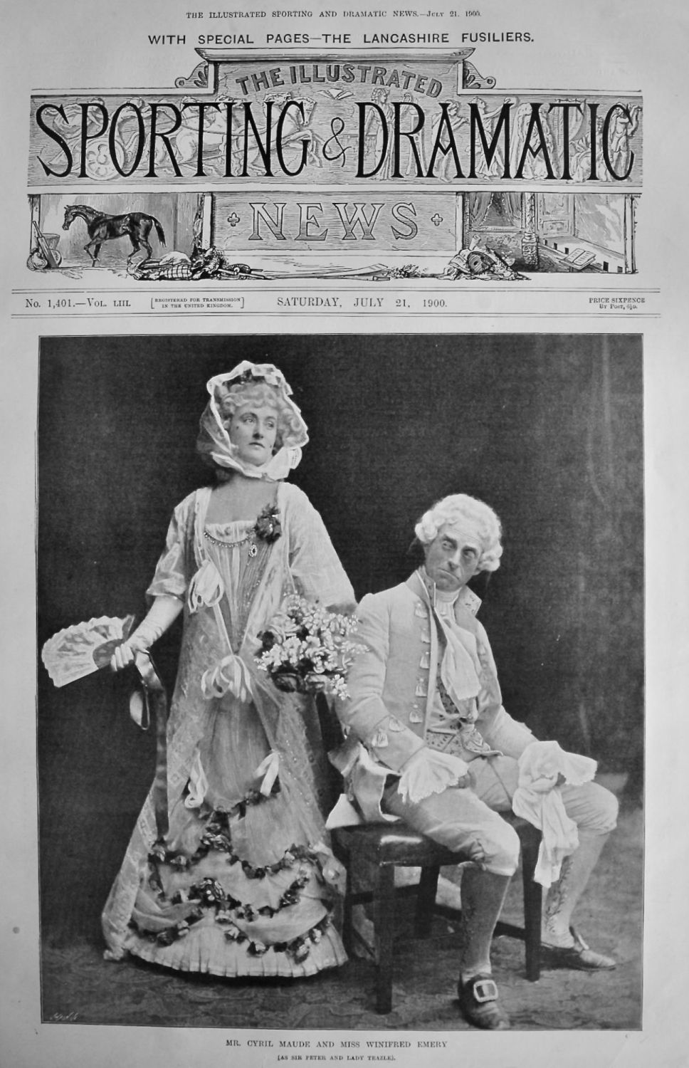 Mr. Cyril Maude and Miss Winifred Emery (as Sir Peter and Lady Teazle). 190