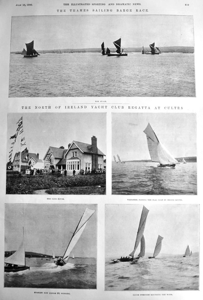 The North of Ireland Yacht Club Regatta at Cultra.  1900.