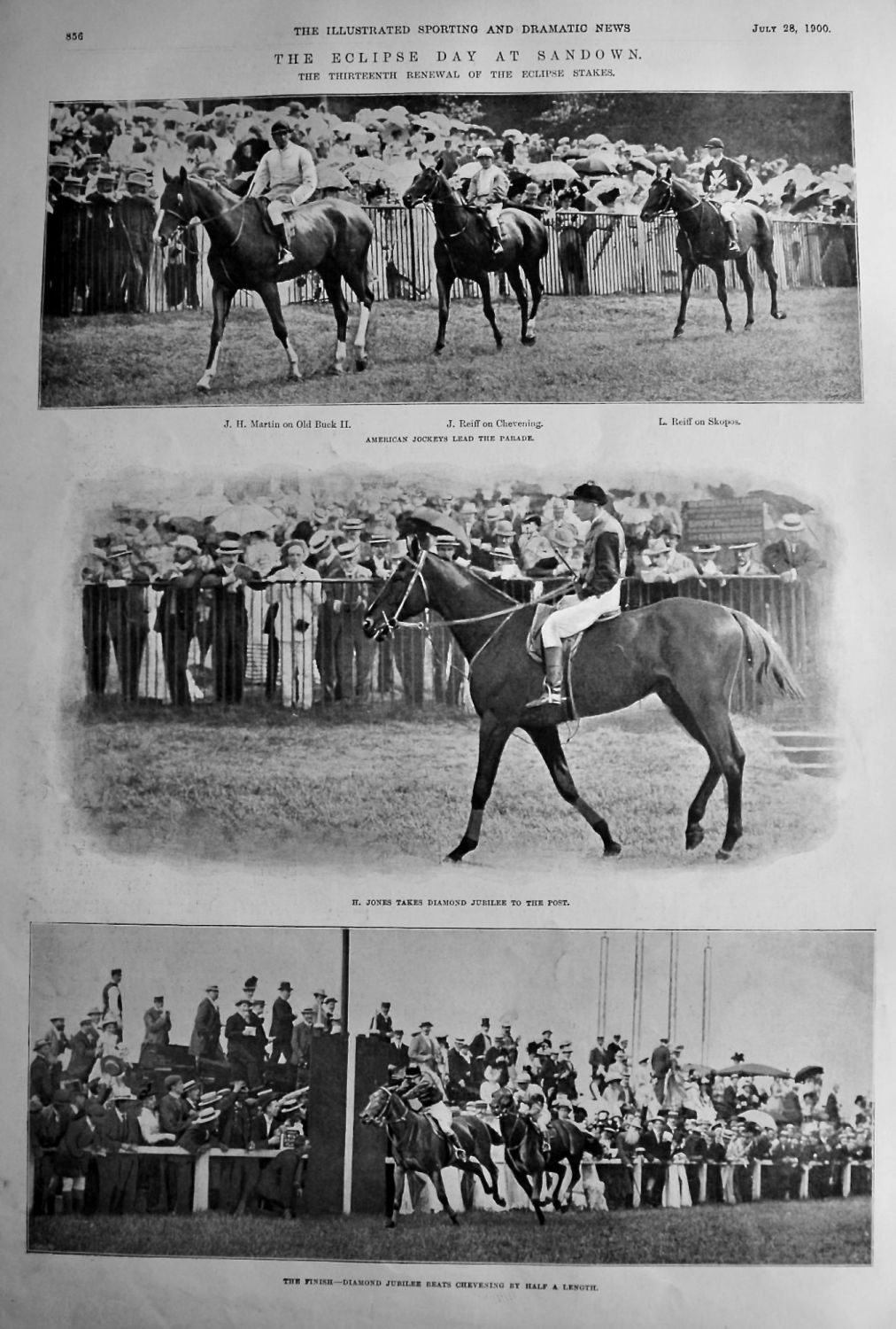 The Eclipse Day at Sandown. 1900.