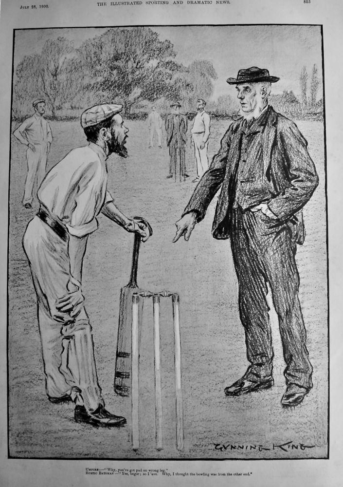 Gunning King.  (Cricket)  July 28th, 1900.