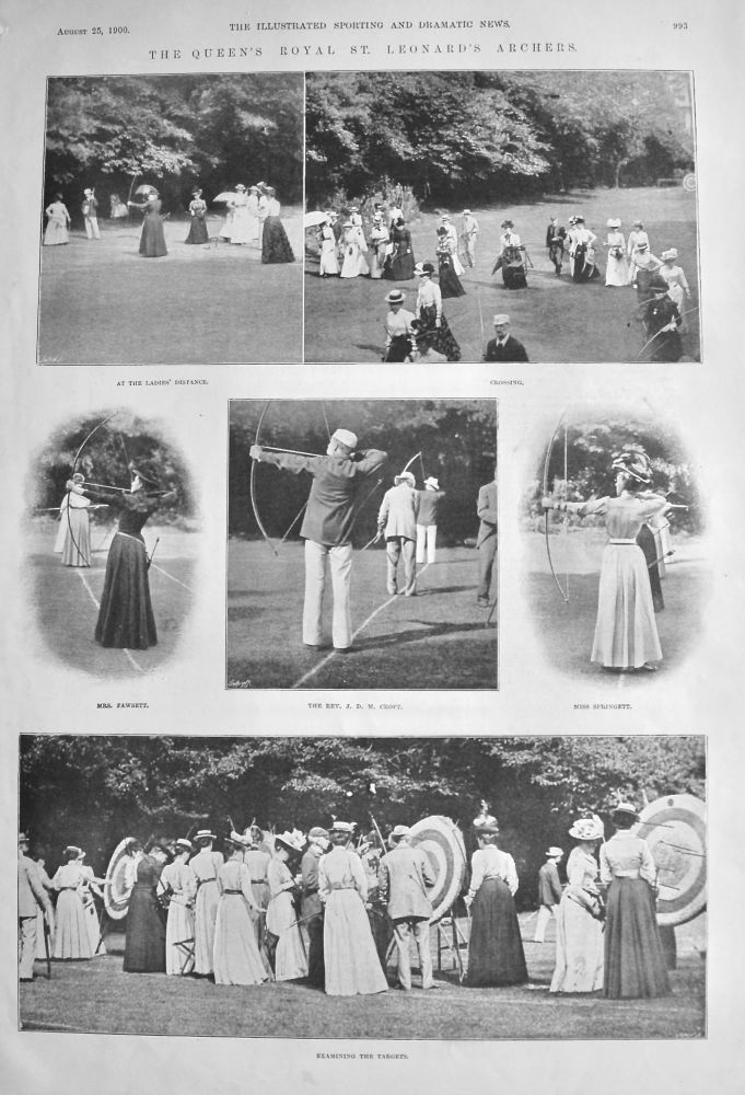 The Queen's Royal St. Leonard's Archers.  1900.