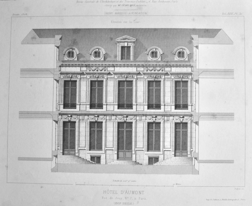 Hotel  D'Aumont.  1868.