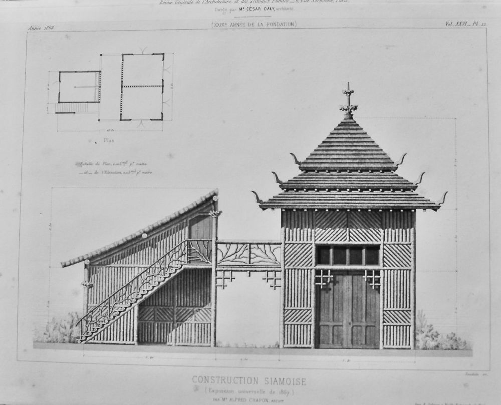 Construction Siamoise.  1868.