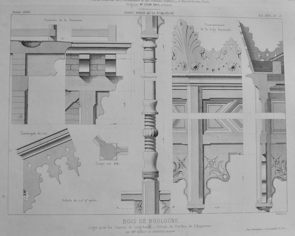 Bois De Boulogne.  1868.